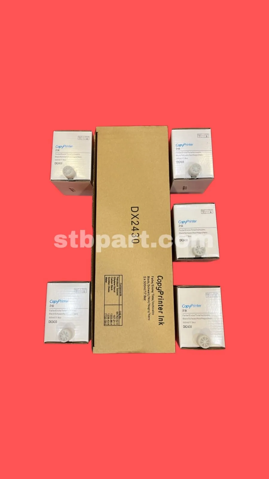 Compatible Ink Cartridges, Masters & Duplicator Models Ricoh DX 2430, Gestetner DX 2430, NRG DX 2430, Nashuatec DX 2430, Rex Rotary DX 2430, Gestetner CP 6201, Gestetner CP 6301, Ricoh DX 2330, Gestetner DX 23